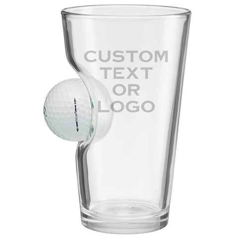 Ben Shot Golf Ball Pint Glass