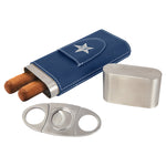 Leatherette Cigar Case with Cutter