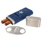 Leatherette Cigar Case with Cutter