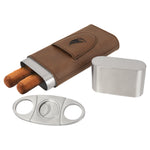 Leatherette Cigar Case with Cutter